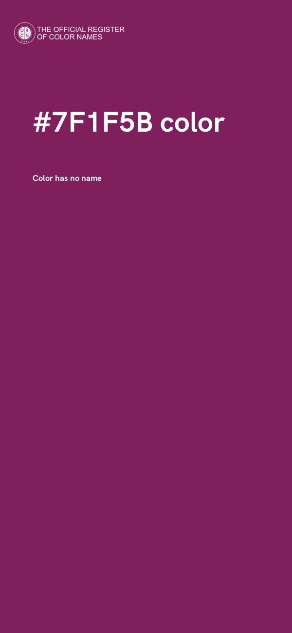 #7F1F5B color image
