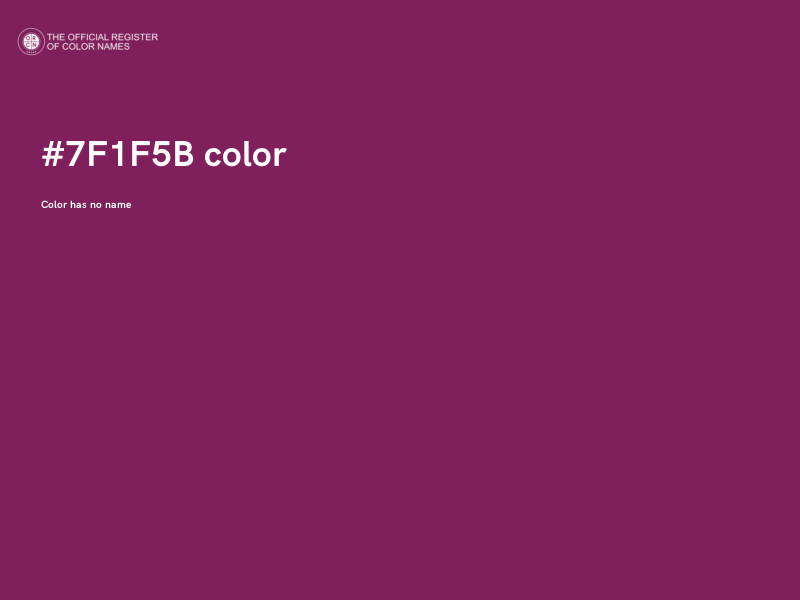#7F1F5B color image
