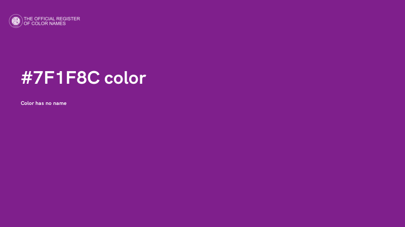 #7F1F8C color image