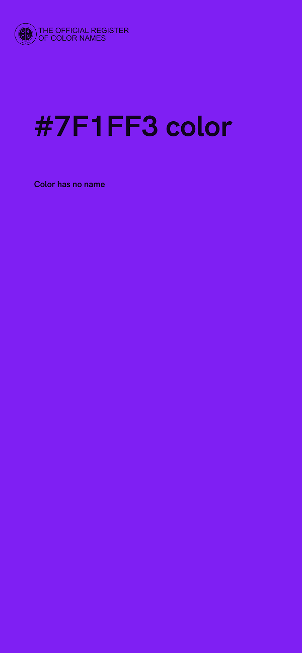 #7F1FF3 color image