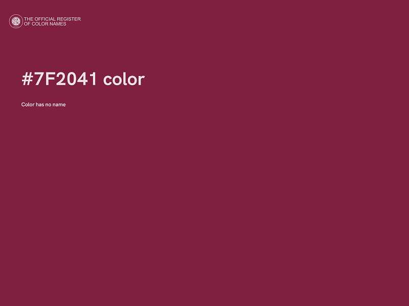 #7F2041 color image