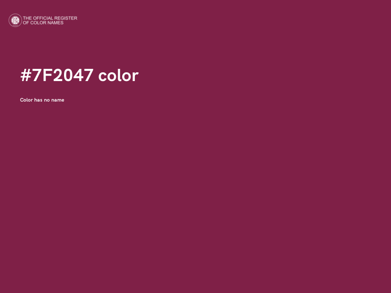 #7F2047 color image
