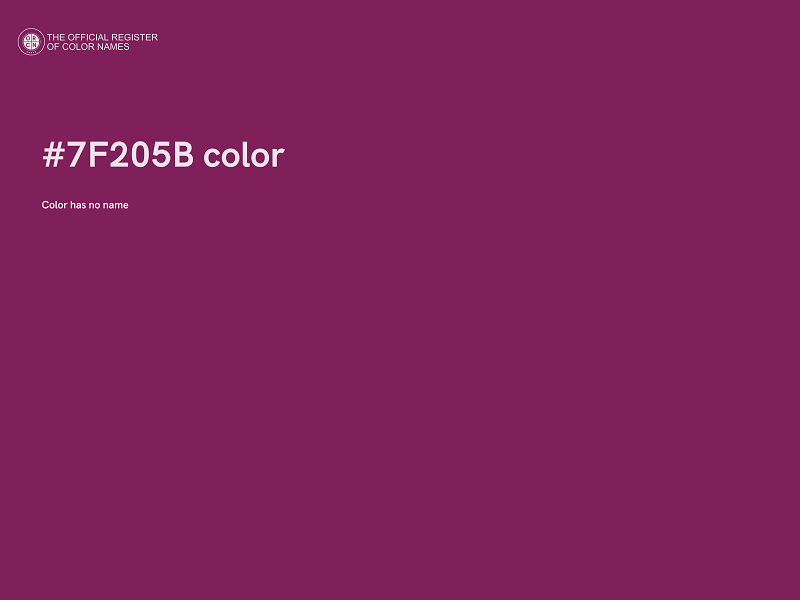 #7F205B color image