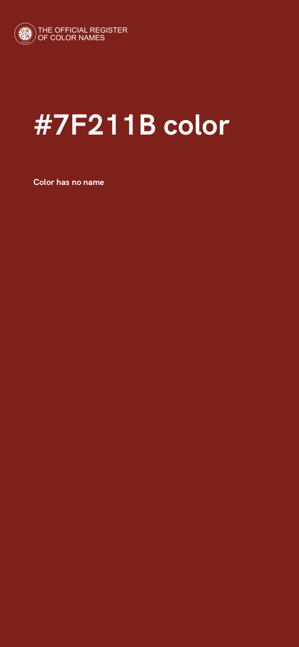 #7F211B color image
