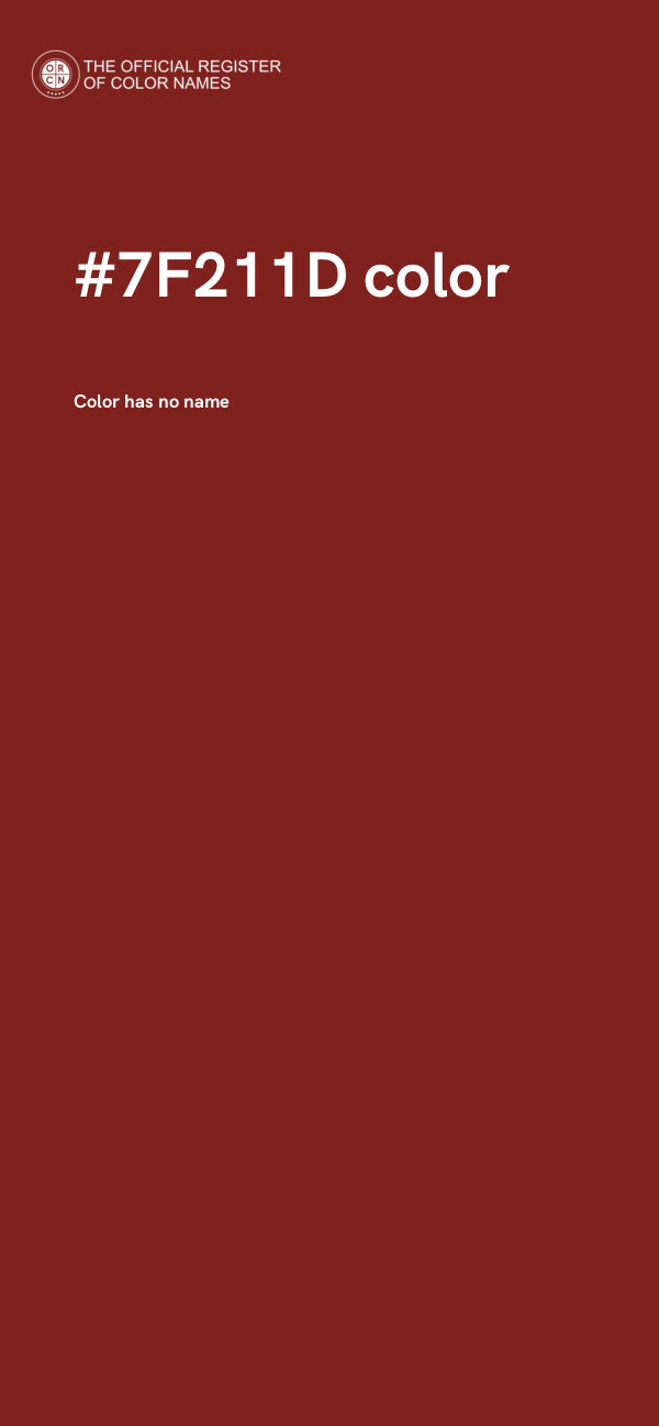 #7F211D color image