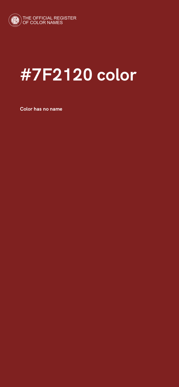 #7F2120 color image