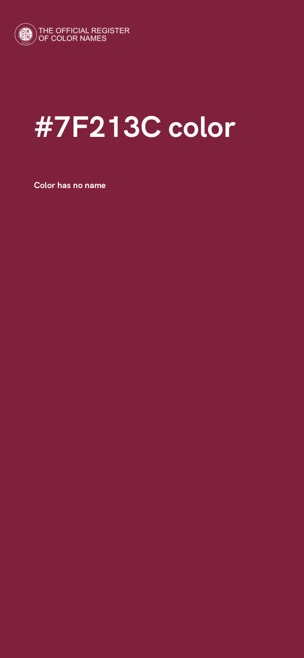 #7F213C color image