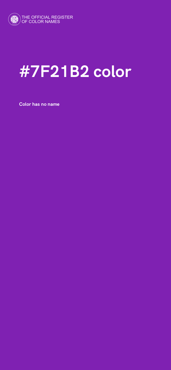 #7F21B2 color image