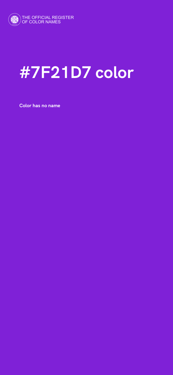#7F21D7 color image