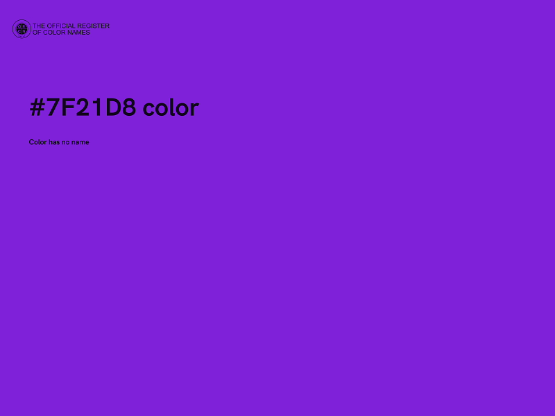 #7F21D8 color image