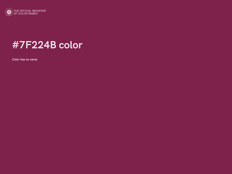 #7F224B color image