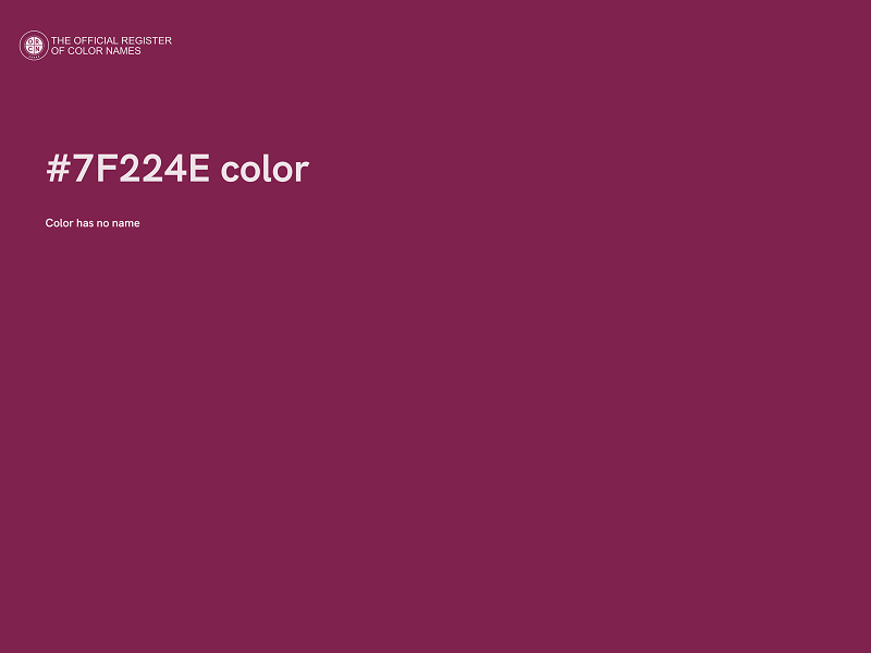 #7F224E color image