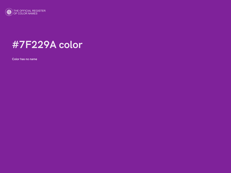 #7F229A color image