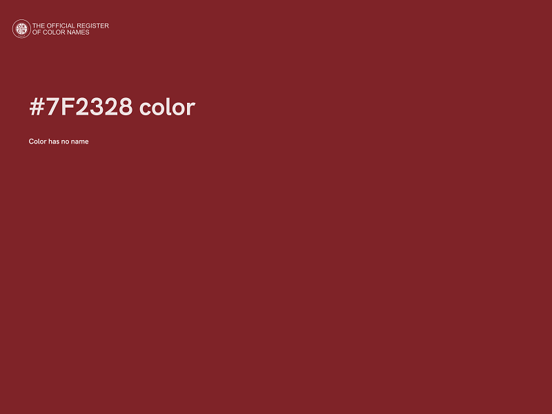 #7F2328 color image