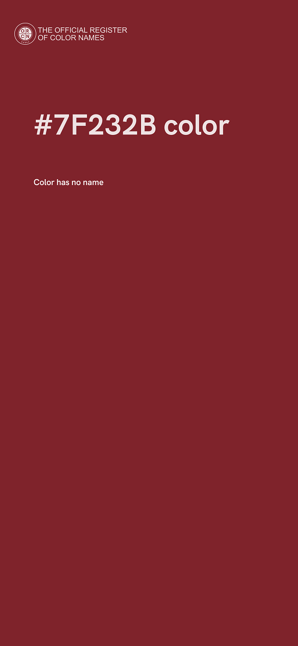 #7F232B color image