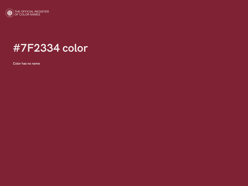 #7F2334 color image