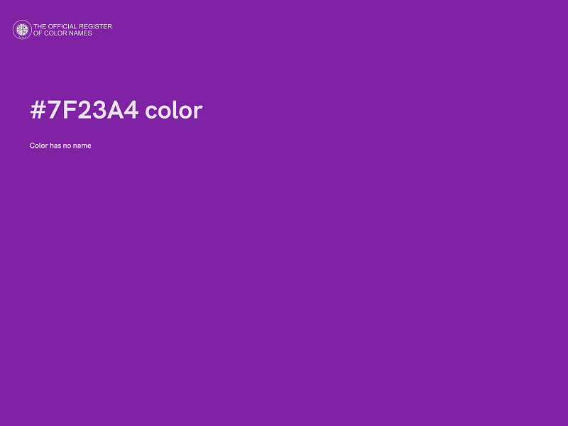 #7F23A4 color image