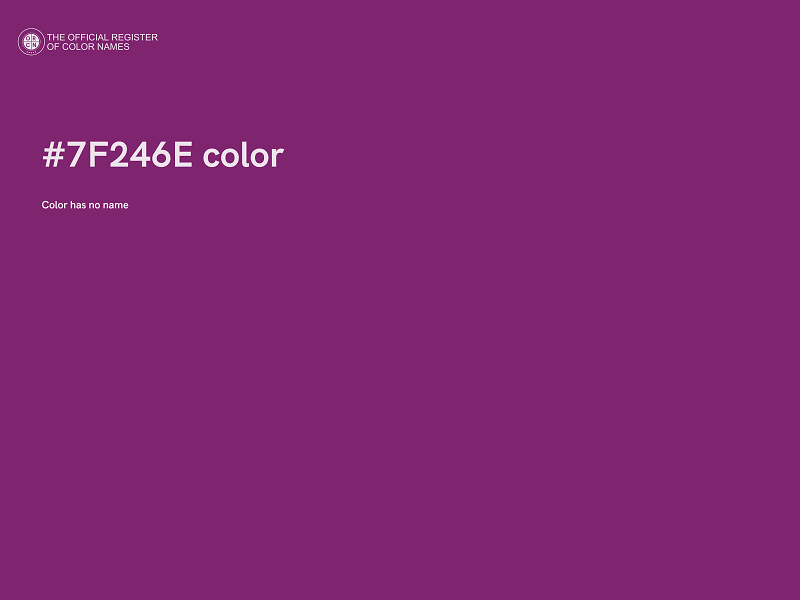 #7F246E color image