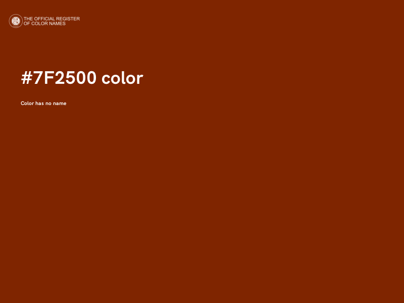 #7F2500 color image