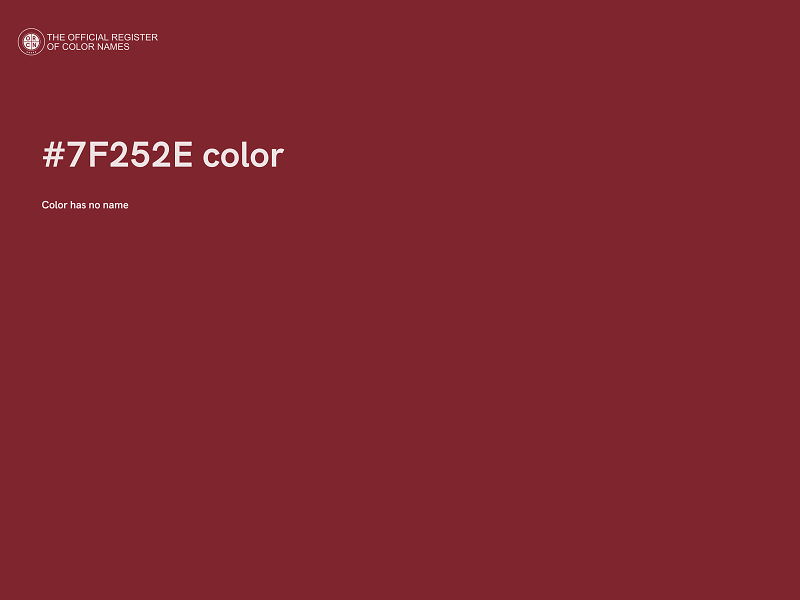 #7F252E color image