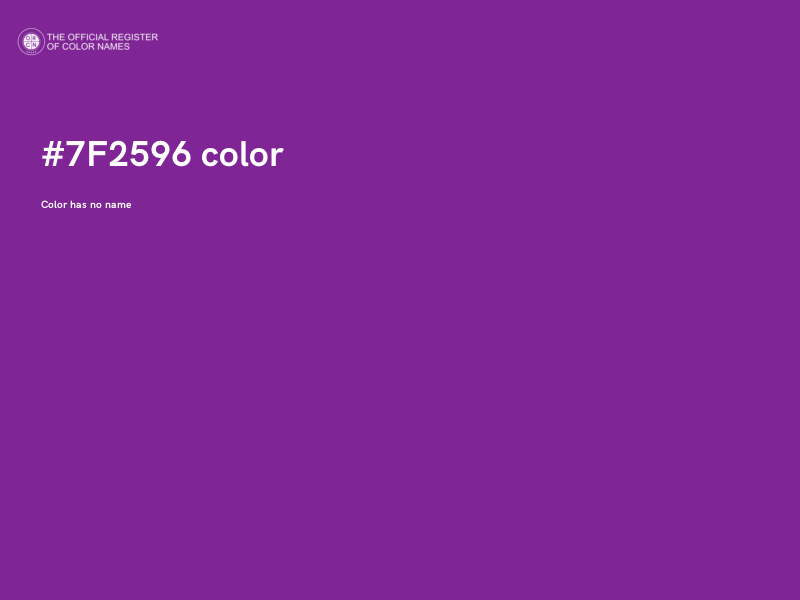 #7F2596 color image