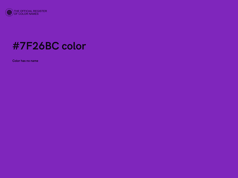 #7F26BC color image