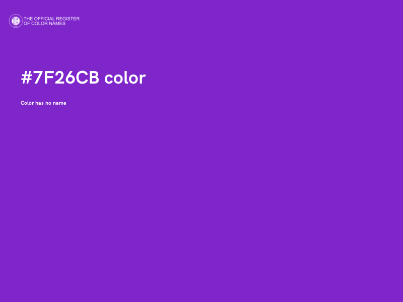 #7F26CB color image
