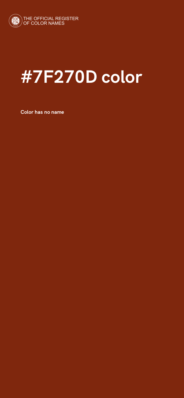 #7F270D color image