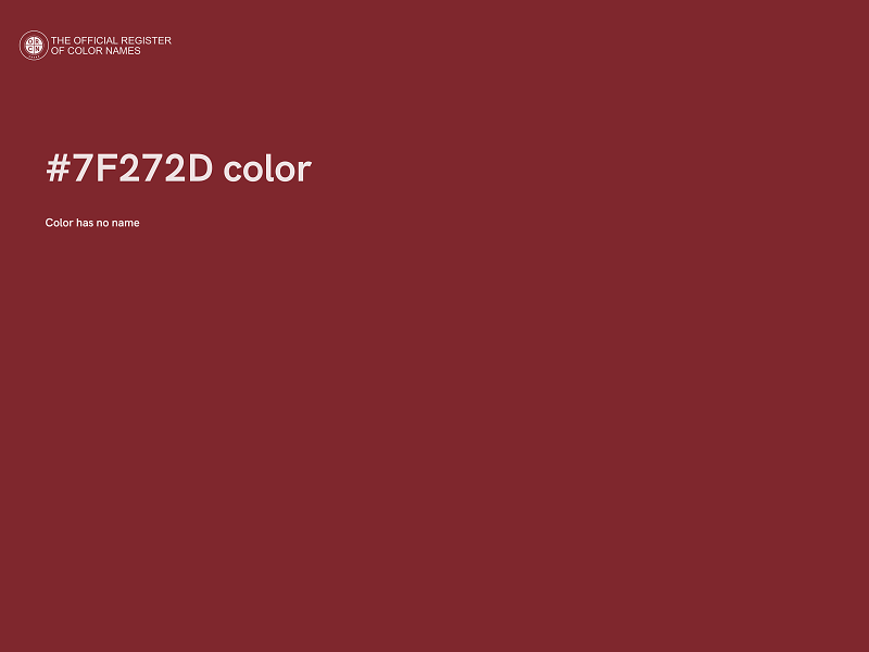 #7F272D color image