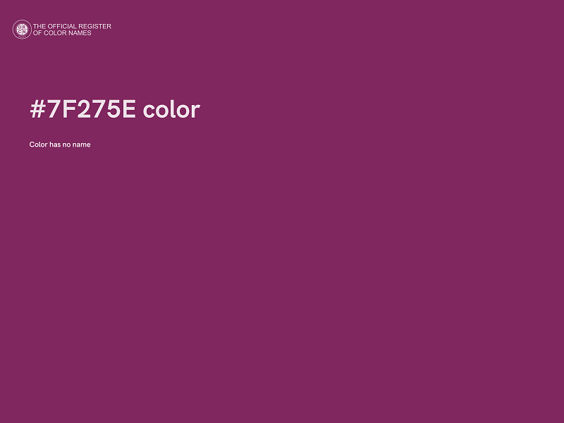 #7F275E color image