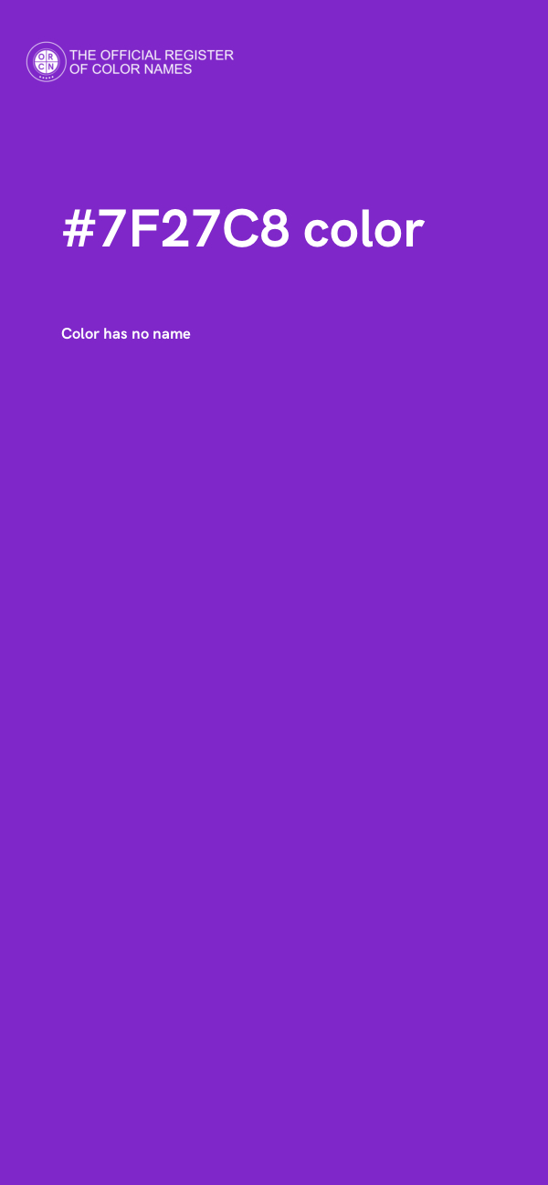 #7F27C8 color image