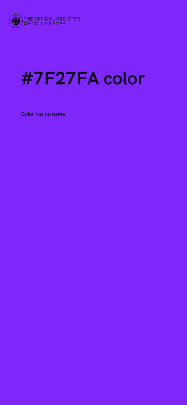 #7F27FA color image