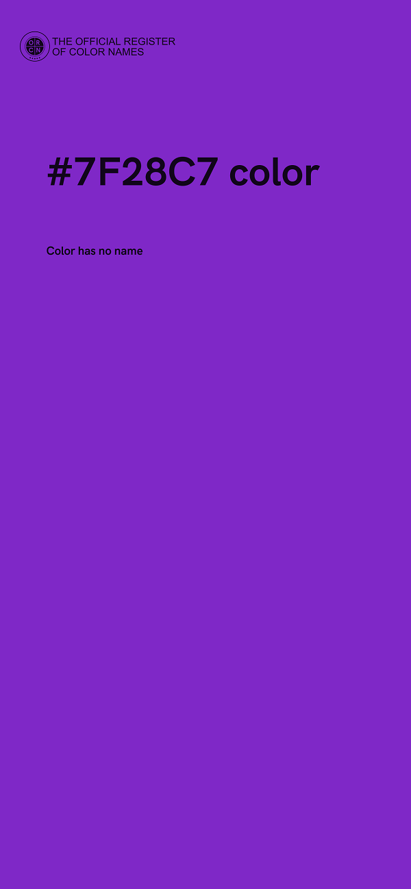 #7F28C7 color image