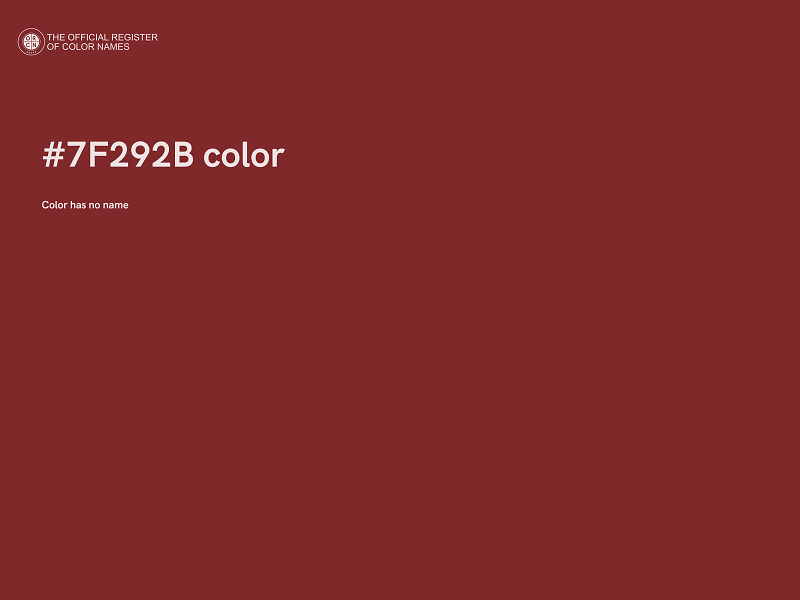 #7F292B color image