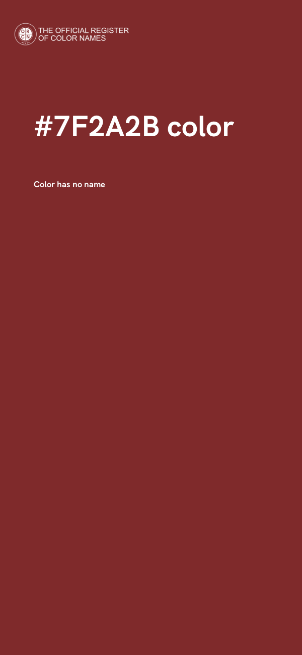 #7F2A2B color image