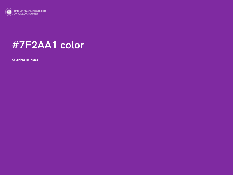 #7F2AA1 color image