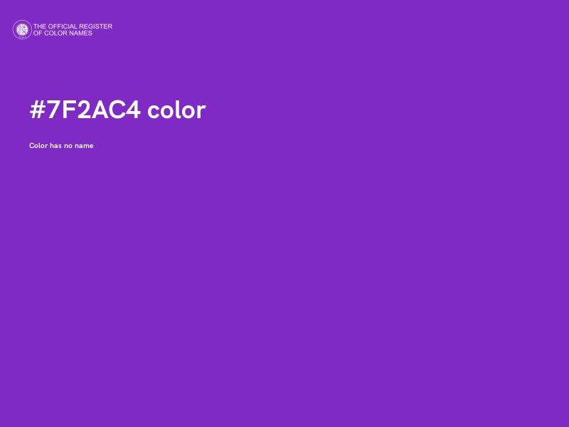 #7F2AC4 color image