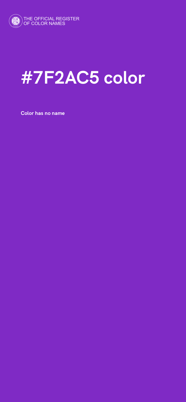 #7F2AC5 color image