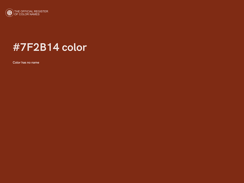 #7F2B14 color image