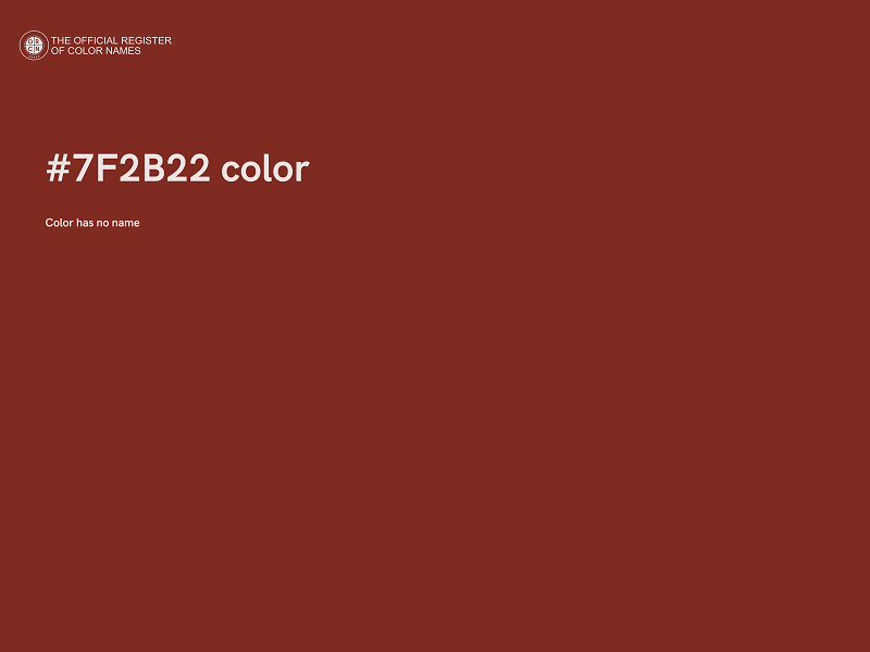 #7F2B22 color image