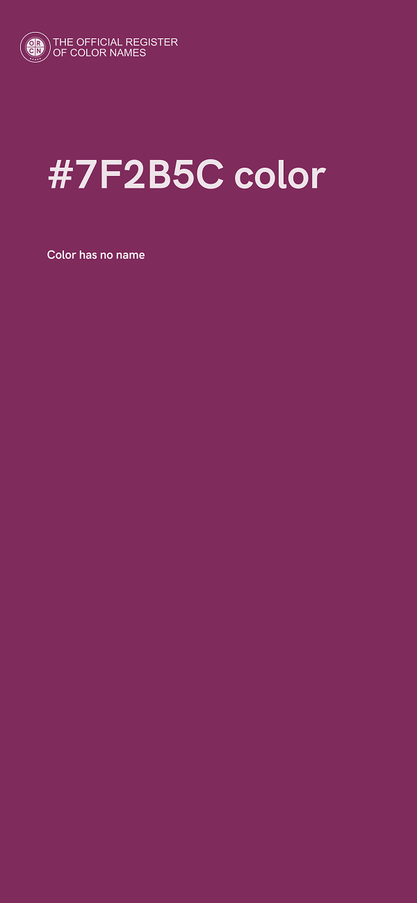 #7F2B5C color image