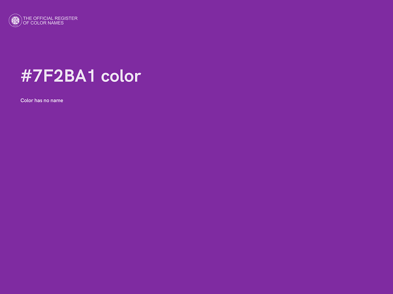 #7F2BA1 color image