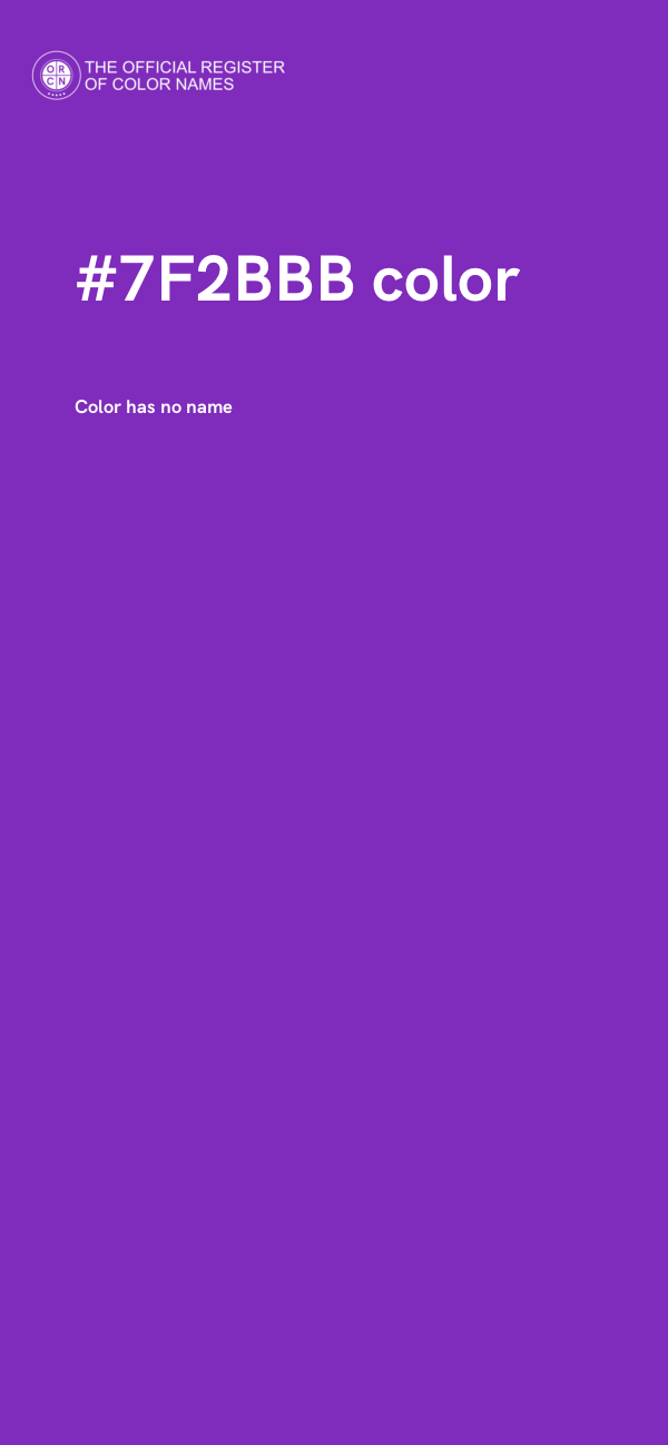 #7F2BBB color image