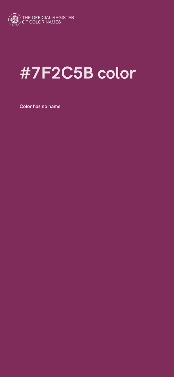 #7F2C5B color image