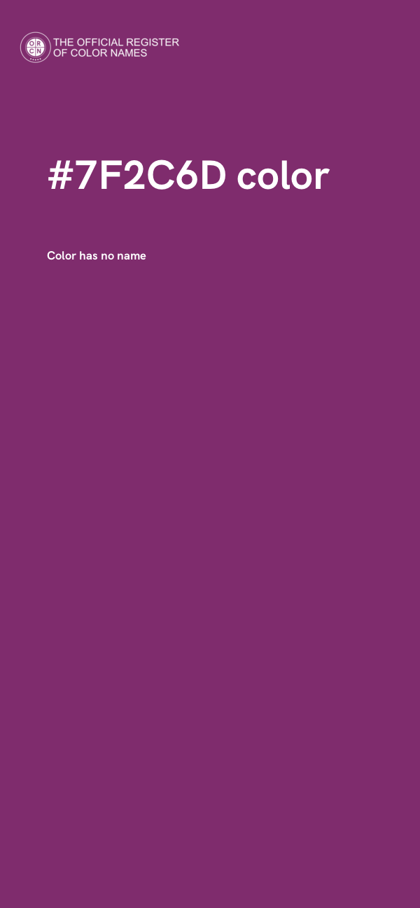 #7F2C6D color image