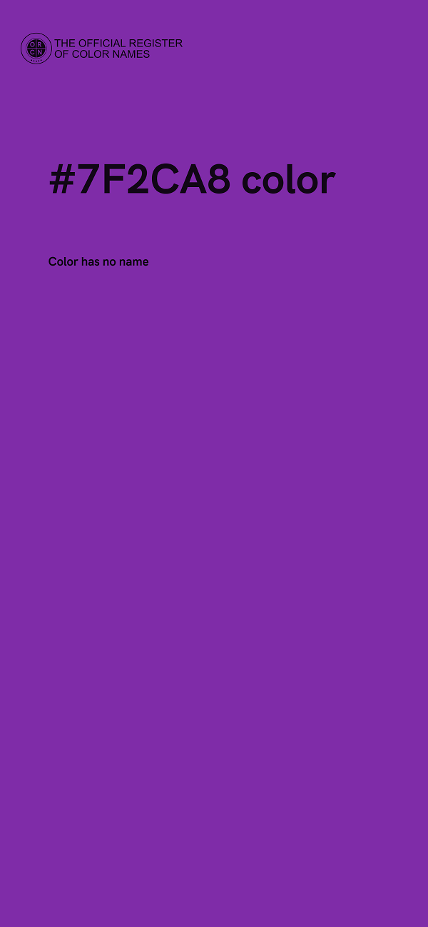 #7F2CA8 color image