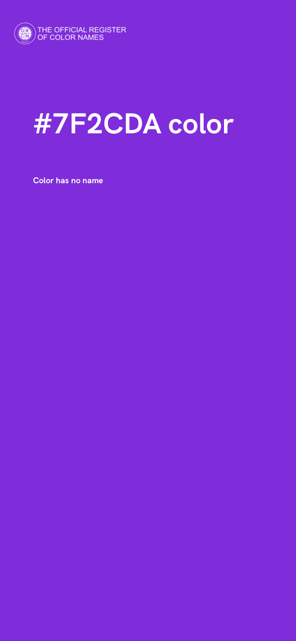 #7F2CDA color image