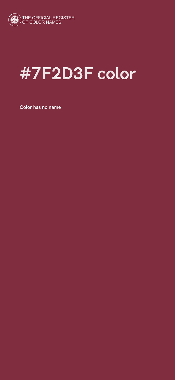 #7F2D3F color image