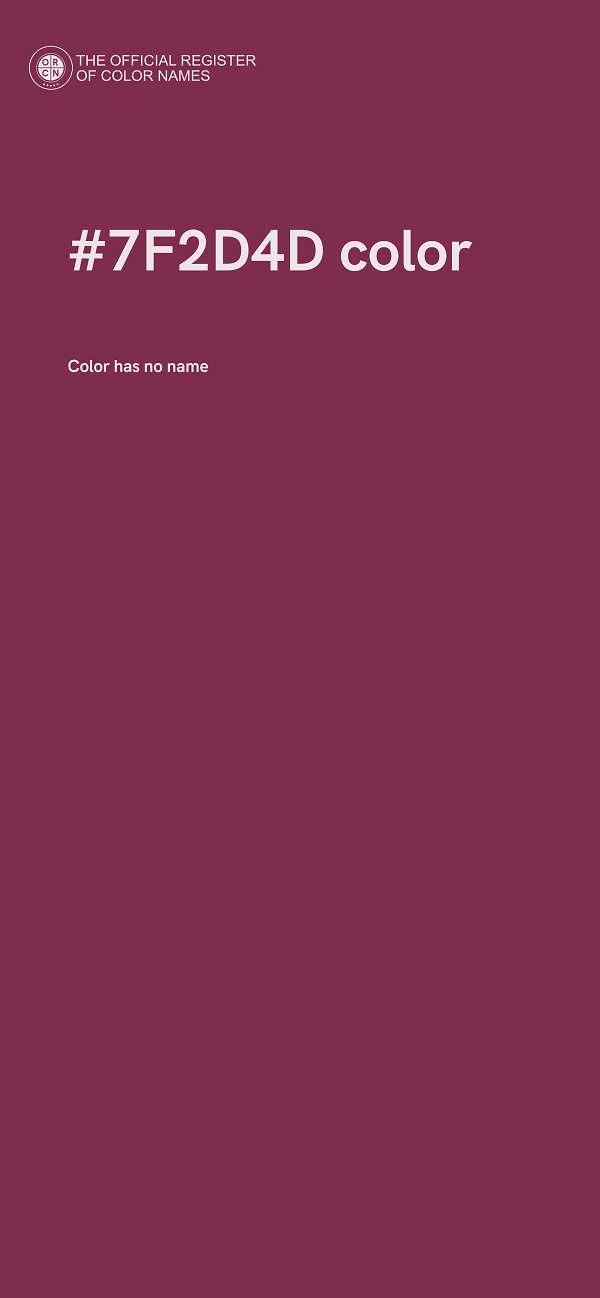 #7F2D4D color image