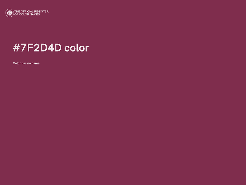 #7F2D4D color image